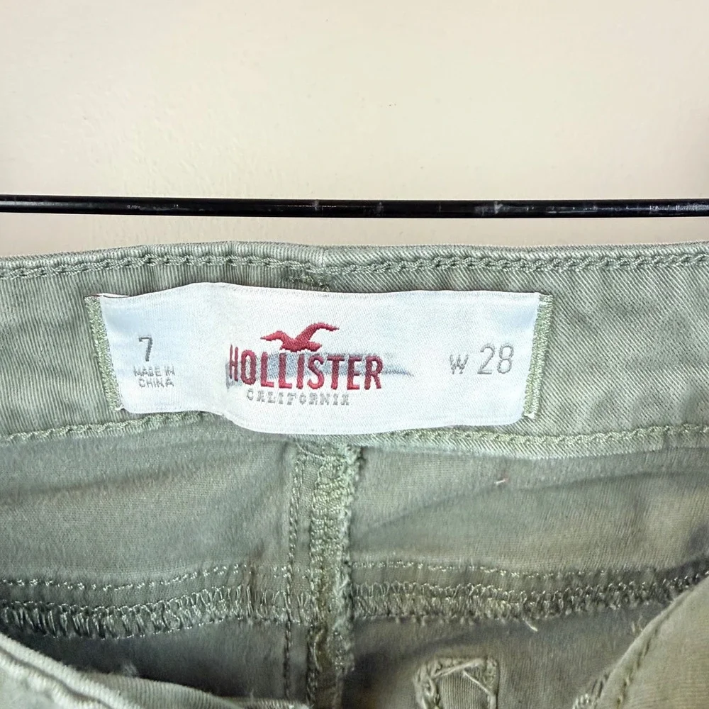 Hollister Kids Skinny‎ Pants Girls Size 7 Green Waist 28